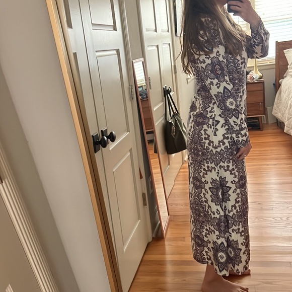 Boden Claudia maxi button down shirt dress Size 6/8 no belt - Picture 4 of 16